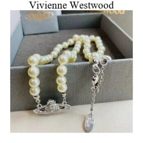 Vivienne Westwood Silver Mini Bas Relief Necklace Chain